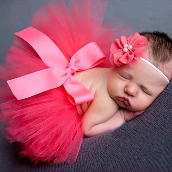 BabyGirl Tutu and Headband Set Photoshoot Outfit🎁 - Picture 2 of 6